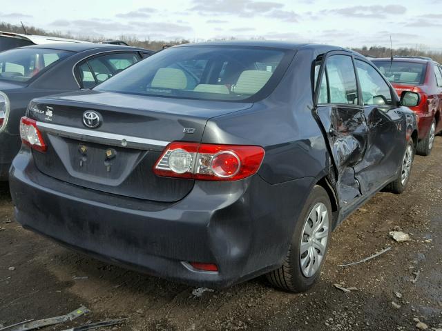 2T1BU4EE1DC049373 - 2013 TOYOTA COROLLA BA GRAY photo 4