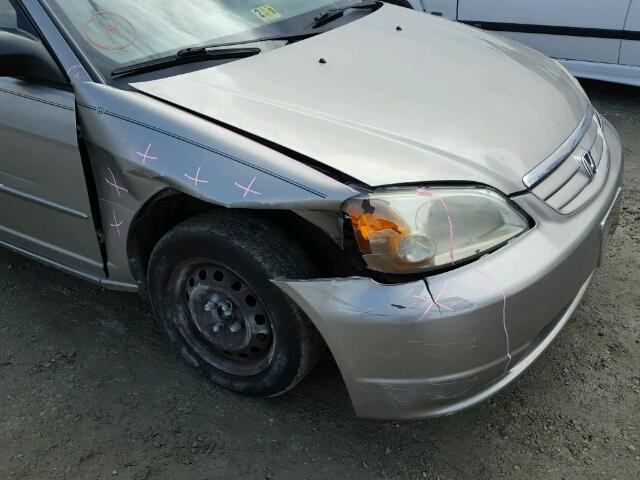 2HGES165X3H613267 - 2003 HONDA CIVIC LX TAN photo 9