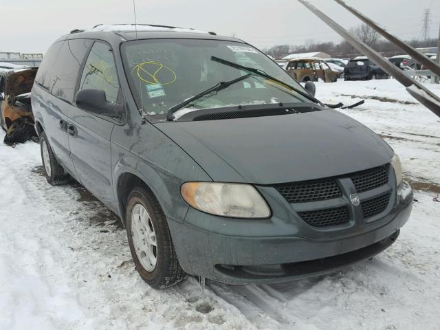 1D4GP24303B107619 - 2003 DODGE GRAND CARA GREEN photo 1