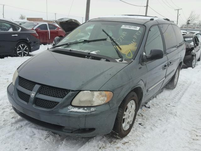 1D4GP24303B107619 - 2003 DODGE GRAND CARA GREEN photo 2