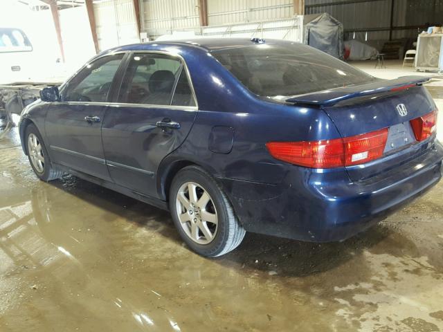 1HGCM66875A051984 - 2005 HONDA ACCORD EX BLUE photo 3