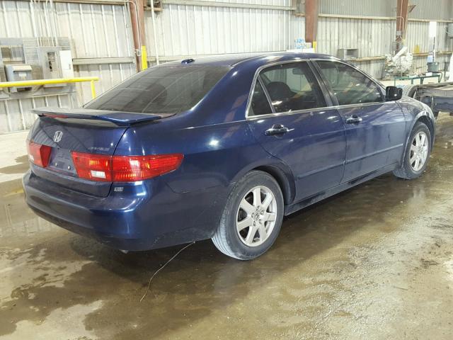 1HGCM66875A051984 - 2005 HONDA ACCORD EX BLUE photo 4