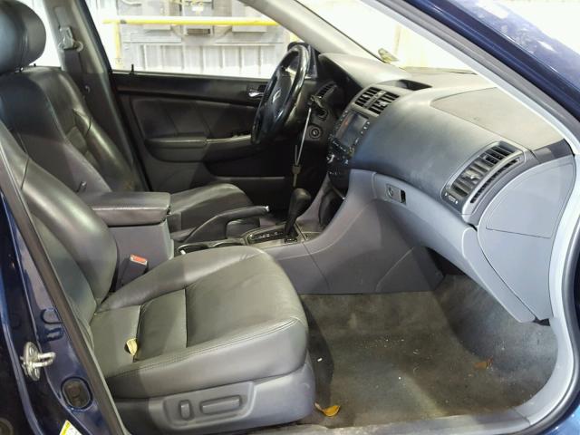 1HGCM66875A051984 - 2005 HONDA ACCORD EX BLUE photo 5