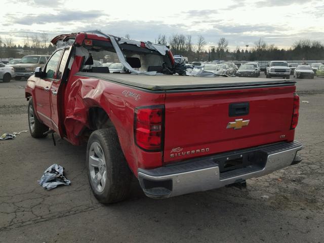 1GCVKSEC2EZ178025 - 2014 CHEVROLET SILVERADO RED photo 3