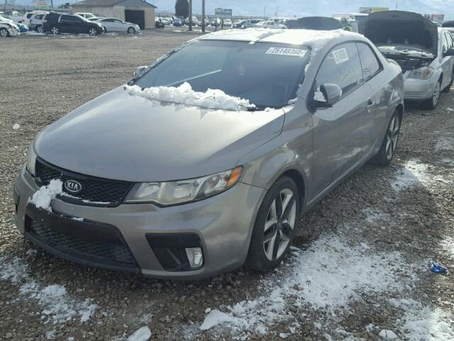 KNAFW6A3XA5149537 - 2010 KIA FORTE SX GRAY photo 2