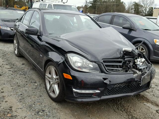 WDDGF5HB2CR215157 - 2012 MERCEDES-BENZ C 350 BLACK photo 1