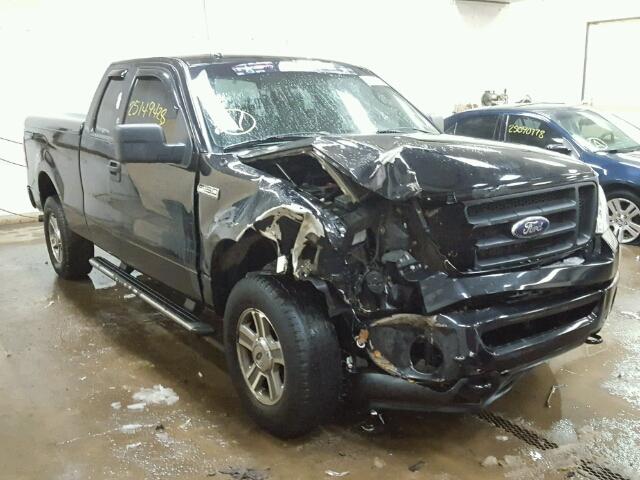 1FTRX14W88FB82238 - 2008 FORD F150 BLACK photo 1