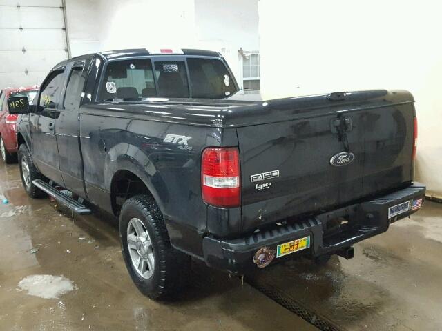 1FTRX14W88FB82238 - 2008 FORD F150 BLACK photo 3