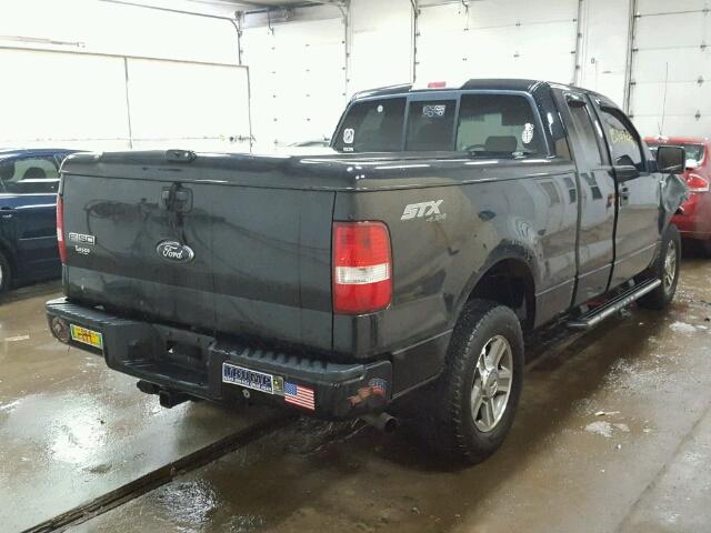 1FTRX14W88FB82238 - 2008 FORD F150 BLACK photo 4