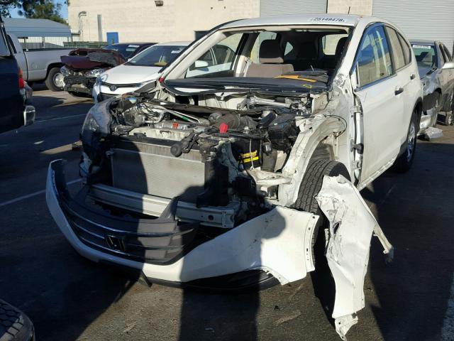 5J6RM3H34DL012405 - 2013 HONDA CR-V LX WHITE photo 2