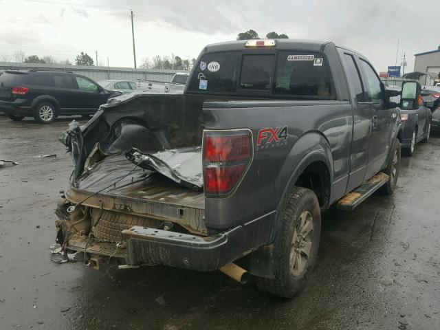 1FTFX1ETXDKD20984 - 2013 FORD F150 SUPER GRAY photo 4