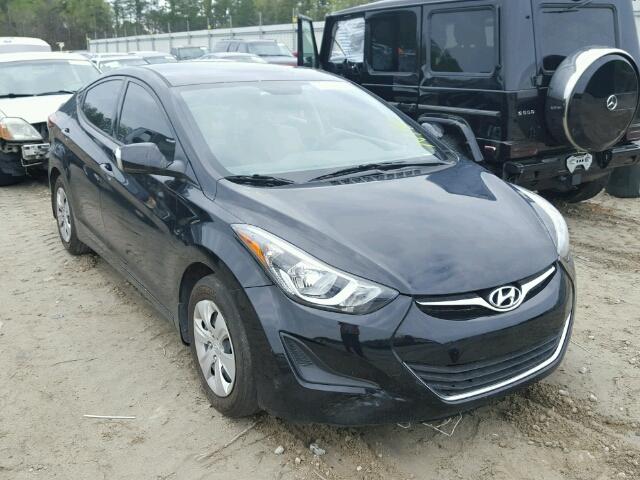 KMHDH4AE0GU575418 - 2016 HYUNDAI ELANTRA SE BLACK photo 1