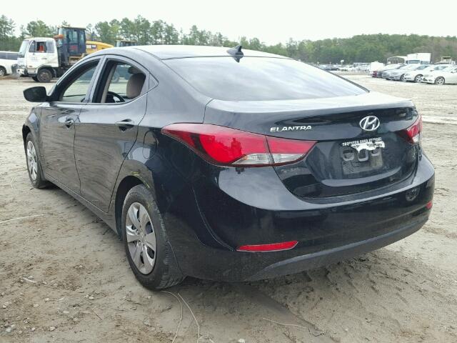 KMHDH4AE0GU575418 - 2016 HYUNDAI ELANTRA SE BLACK photo 3