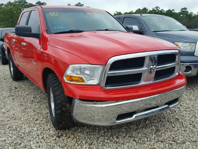 1D7RB1CP1AS195103 - 2010 DODGE RAM 1500 RED photo 1