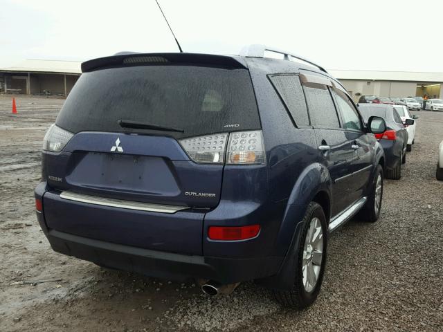 JA4MT31W99Z009036 - 2009 MITSUBISHI OUTLANDER BLUE photo 4