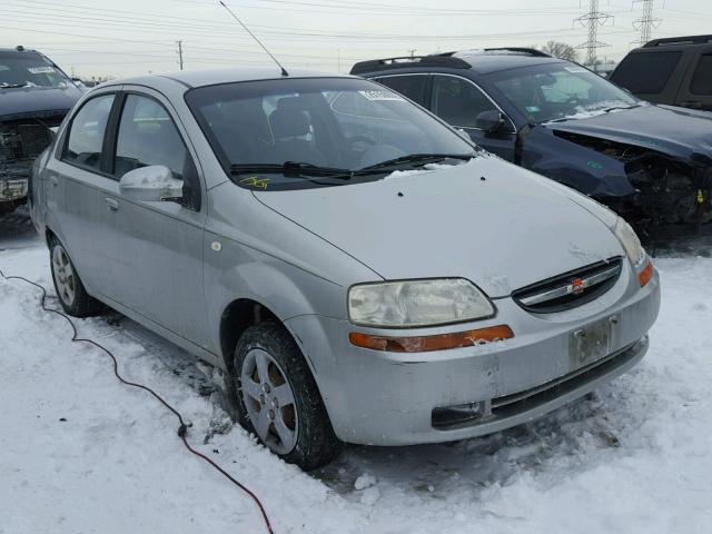 KL1TD52655B471287 - 2005 CHEVROLET AVEO BASE SILVER photo 1