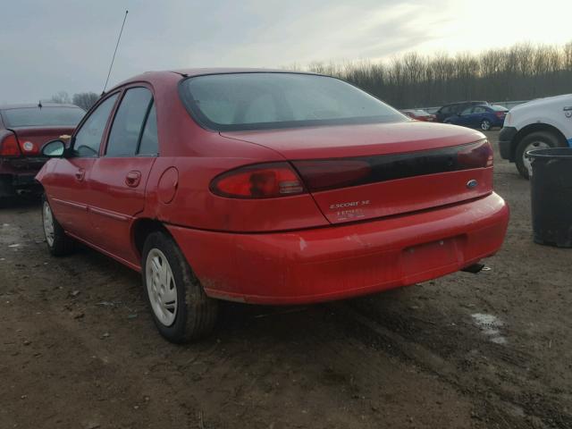 3FAFP13P71R125654 - 2001 FORD ESCORT RED photo 3