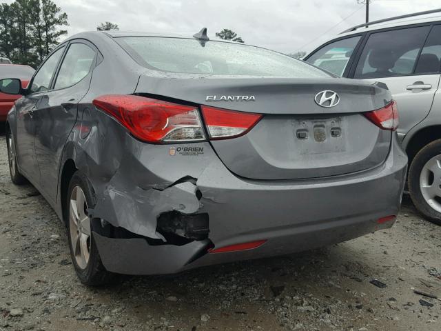 5NPDH4AE5DH278056 - 2013 HYUNDAI ELANTRA GL GRAY photo 3