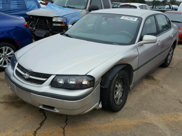 2G1WF52E259291394 - 2005 CHEVROLET IMPALA SILVER photo 2