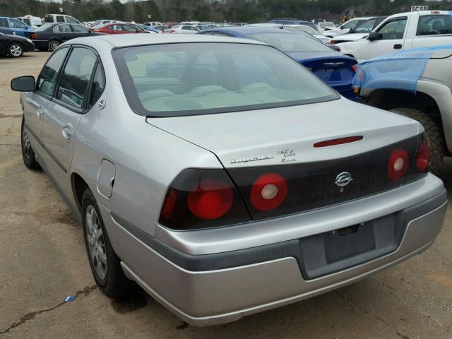 2G1WF52E259291394 - 2005 CHEVROLET IMPALA SILVER photo 3