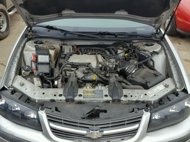 2G1WF52E259291394 - 2005 CHEVROLET IMPALA SILVER photo 7