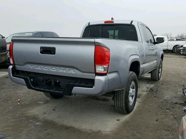 5TFRX5GN4HX085557 - 2017 TOYOTA TACOMA ACC SILVER photo 4