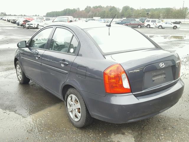 KMHCN4AC0BU592389 - 2011 HYUNDAI ACCENT GLS CHARCOAL photo 3