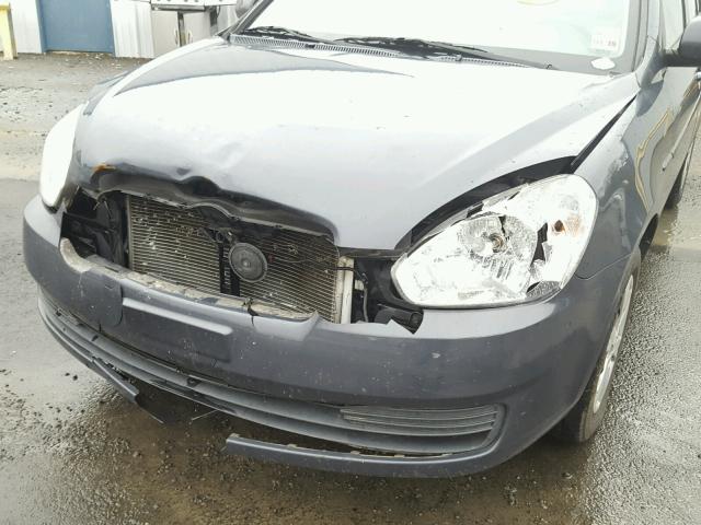 KMHCN4AC0BU592389 - 2011 HYUNDAI ACCENT GLS CHARCOAL photo 9