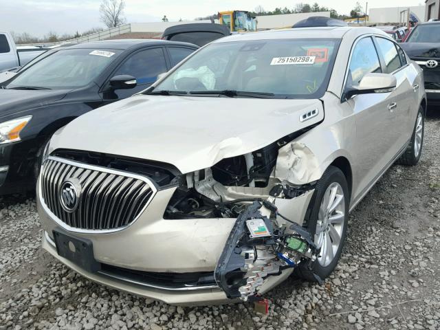 1G4GB5G35FF333513 - 2015 BUICK LACROSSE GOLD photo 2