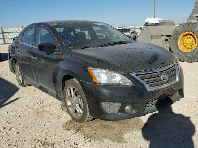 3N1AB7AP9EY303717 - 2014 NISSAN SENTRA S BLACK photo 1