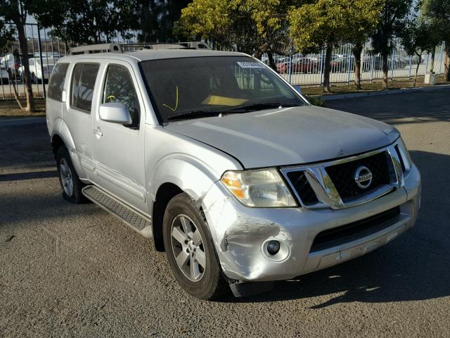 5N1AR18U18C644197 - 2008 NISSAN PATHFINDER SILVER photo 1