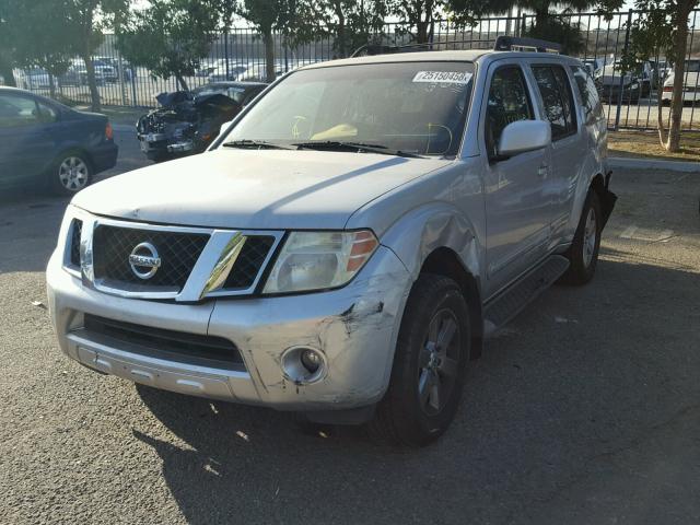 5N1AR18U18C644197 - 2008 NISSAN PATHFINDER SILVER photo 2