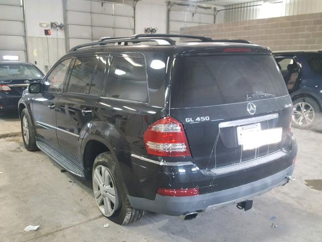 4JGBF71E98A303452 - 2008 MERCEDES-BENZ GL 450 4MA BLACK photo 3