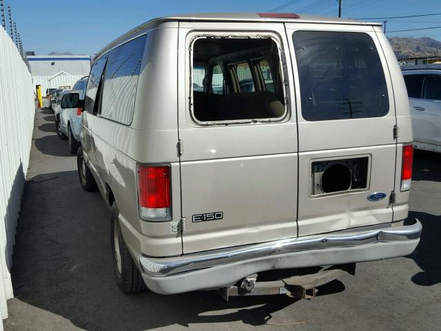 1FDRE14L31HB51643 - 2001 FORD ECONOLINE WHITE photo 3