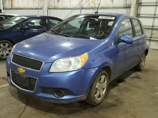 KL1TD66E09B332374 - 2009 CHEVROLET AVEO LS 蓝色 照片 2