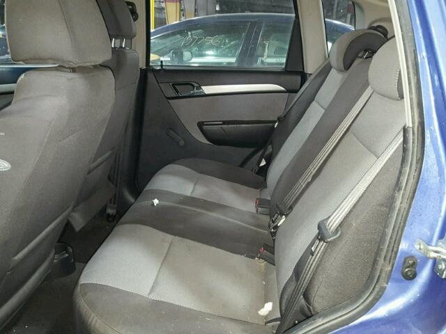 KL1TD66E09B332374 - 2009 CHEVROLET AVEO LS 蓝色 照片 6