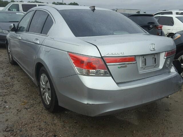 1HGCP2F35CA137988 - 2012 HONDA ACCORD LX SILVER photo 3