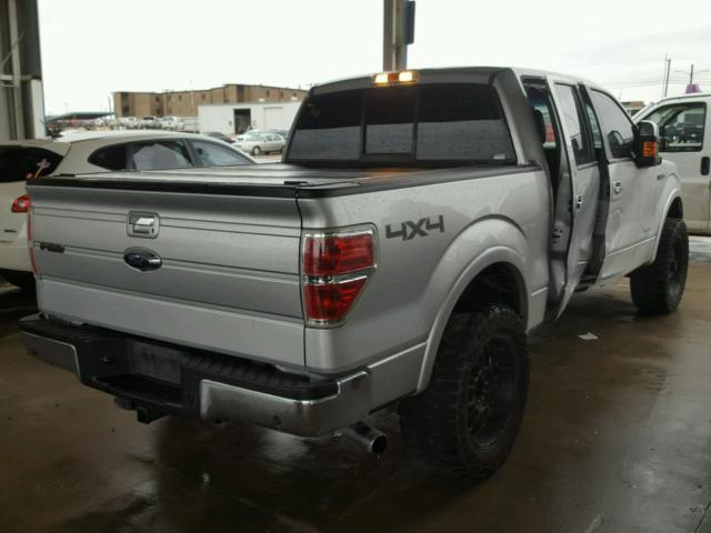 1FTFW1ET0EFA62472 - 2014 FORD F150 SUPER SILVER photo 4