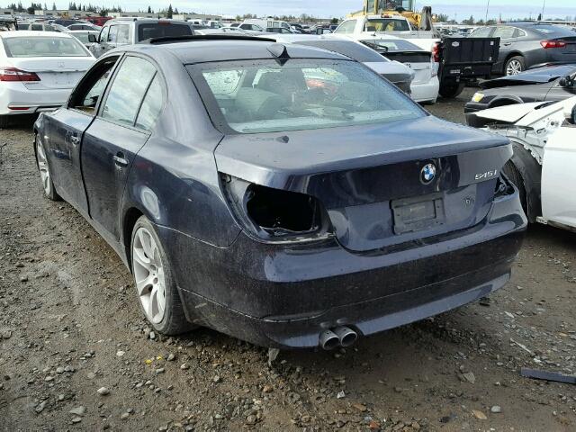 WBANB33574B113394 - 2004 BMW 545 I BLUE photo 3