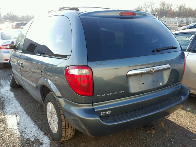 1A4GJ45R07B162956 - 2007 CHRYSLER TOWN & COU GREEN photo 3