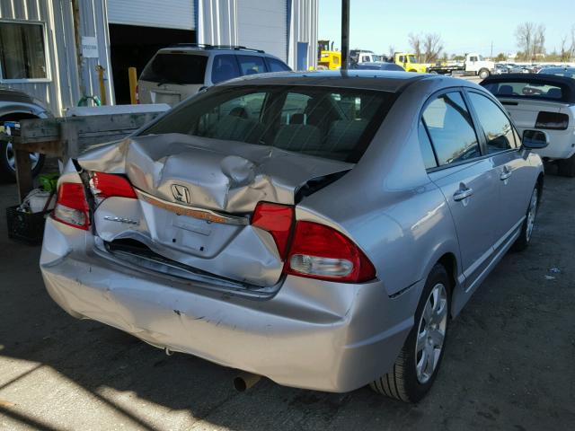 2HGFA1F58BH513349 - 2011 HONDA CIVIC LX SILVER photo 4