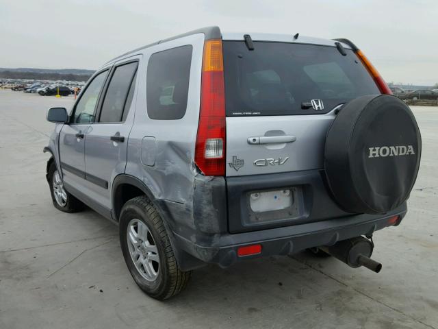 JHLRD78862C009708 - 2002 HONDA CR-V EX SILVER photo 3