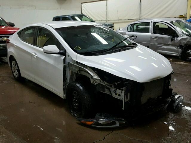 5NPDH4AE5GH736182 - 2016 HYUNDAI ELANTRA SE WHITE photo 1