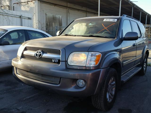 5TDZT38A95S258129 - 2005 TOYOTA SEQUOIA LI SILVER photo 2