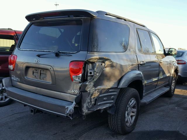 5TDZT38A95S258129 - 2005 TOYOTA SEQUOIA LI SILVER photo 4