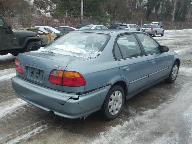 2HGEJ6613YH574574 - 2000 HONDA CIVIC BASE BLUE photo 4