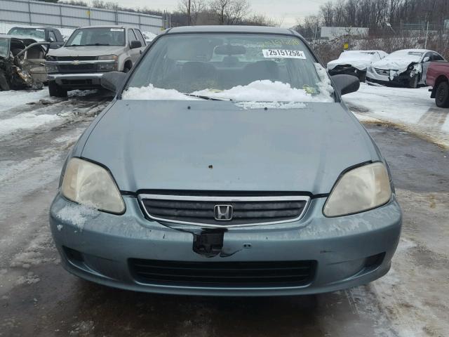 2HGEJ6613YH574574 - 2000 HONDA CIVIC BASE BLUE photo 9