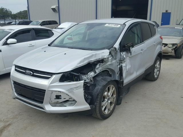 1FMCU0H9XDUA14650 - 2013 FORD ESCAPE SEL SILVER photo 2