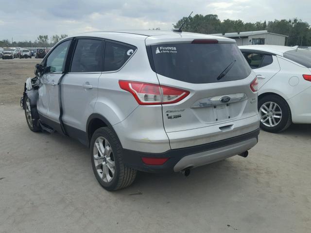 1FMCU0H9XDUA14650 - 2013 FORD ESCAPE SEL SILVER photo 3