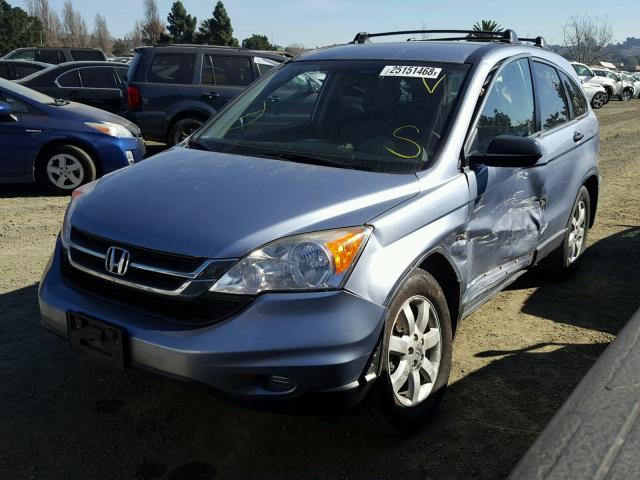 JHLRE3H47BC010983 - 2011 HONDA CR-V SE BLUE photo 2